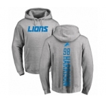 NFL Nike Detroit Lions #98 Damon Harrison Ash Backer Pullover Hoodie