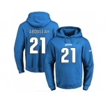 Nike Detroit Lions #21 Ameer Abdullah Blue Name & Number Pullover NFL Hoodie