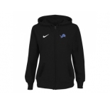 Women Detroit Lions Stadium Rally Full Zip Hoodie Black