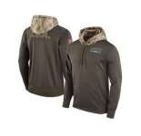 Youth Detroit Lions Nike Olive Salute to Service Sideline Therma Pullover Hoodie