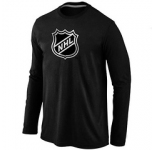 NHL Big & Tall Logo Black Long Sleeve T-Shirt