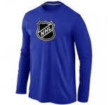 NHL Big & Tall Logo Blue Long Sleeve T-Shirt