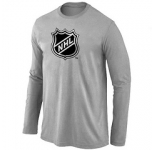 NHL Big & Tall Logo Light grey Long Sleeve T-Shirt