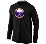 NHL Buffalo Sabres Big & Tall Logo Black Long Sleeve T-Shirt