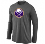NHL Buffalo Sabres Big & Tall Logo D.Grey Long Sleeve T-Shirt