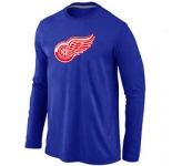 NHL Detroit Red Wings Big & Tall Logo blue Long Sleeve T-Shirt