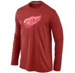 NHL Detroit Red Wings Big & Tall Logo red Long Sleeve T-Shirt
