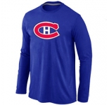 NHL Montréal Canadiens Big & Tall Logo blue Long Sleeve T-Shirt
