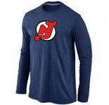 NHL New Jersey Devils Big & Tall Logo Dark blue Long Sleeve T-Shirt