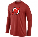 NHL New Jersey Devils Big & Tall Logo Red Long Sleeve T-Shirt