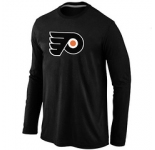NHL Philadelphia Flyers Big & Tall Logo Black Long Sleeve T-Shirt