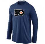 NHL Philadelphia Flyers Big & Tall Logo D.BLUE Long Sleeve T-Shirt