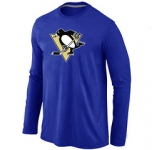 NHL Pittsburgh Penguins Big & Tall Logo blue Long Sleeve T-Shirt