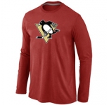 NHL Pittsburgh Penguins Big & Tall Logo red Long Sleeve T-Shirt