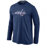 NHL Washington Capitals Big & Tall Logo D.BLUE Long Sleeve T-Shirt