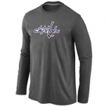 NHL Washington Capitals Big & Tall Logo D.Grey Long Sleeve T-Shirt