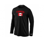 Nike 2014 Olympics Canada Flag Collection Locker Room Long Sleeve T-Shirt Black
