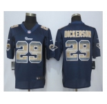 2015 New Nike St.Louis Rams #29 Dickerson Navy Blue Strobe Jerseys[Limited]