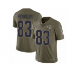 Men Nike Los Angeles Rams #83 Josh Reynolds Limited Olive 2017 Salute to Service NFL Jersey