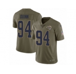 Men Nike Los Angeles Rams #94 Robert Quinn Limited Olive 2017 Salute to Service NFL Jersey