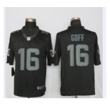 Men Nike St.Louis Rams #16 Jared Goff Impact Limited Black Jerseys