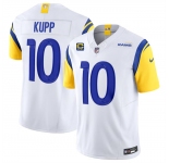 Men's Los Angeles Rams #10 Cooper Kupp White 2024 F.U.S.E With 4-Star C Patch Vapor Untouchable Limited Alternate Stitched Jersey