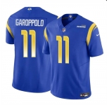 Men's Los Angeles Rams #11 Jimmy Garoppolo Blue 2024 F.U.S.E. Vapor Untouchable Football Stitched Jersey