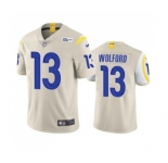 Men's Los Angeles Rams #13 John Wolford Bone Vapor Untouchable Limited Stitched Football Jersey