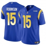 Men's Los Angeles Rams #15 Demarcus Robinson Blue 2024 F.U.S.E. Vapor Untouchable Stitched Football Jersey