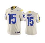 Men's Los Angeles Rams #15 Tutu Atwell Bone Vapor Untouchable Limited Stitched Football Jersey