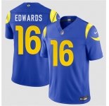 Men's Los Angeles Rams #16 Tru Edwards Royal 2026 F.U.S.E. Vapor Limited Football Stitched Jersey