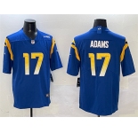 Men's Los Angeles Rams #17 Davante Adams Blue 2024 Vapor Untouchable Football Stitched Jersey