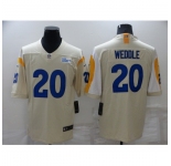 Men's Los Angeles Rams #20 Eric Weddle White Vapor Untouchable Limited Player Jersey