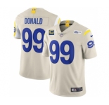 Men's Los Angeles Rams 2022 #99 Aaron Donald Bone White With 4-star C Patch Stitched NFL Jersey