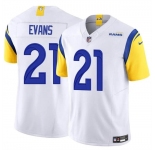 Men's Los Angeles Rams #21 Zach Evans White 2024 F.U.S.E Vapor Untouchable Stitched Football Jersey