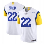 Men's Los Angeles Rams #22 Blake Corum White 2024 Draft Vapor Untouchable Football Stitched Jersey
