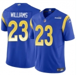 Men's Los Angeles Rams #23 Kyren Williams Blue 2024 Vapor Untouchable Stitched Football Jersey