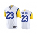 Men's Los Angeles Rams #23 Kyren Williams White Vapor Untouchable Limited Stitched Football Jersey