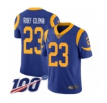 Men's Los Angeles Rams #23 Nickell Robey-Coleman Royal Blue Alternate Vapor Untouchable Limited Player 100th Season Football Jersey