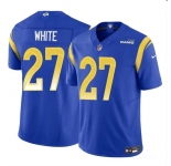 Men's Los Angeles Rams #27 Tre'Davious White Blue 2024 F.U.S.E. Vapor Untouchable Football Stitched Jersey