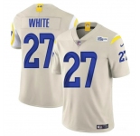 Men's Los Angeles Rams #27 Tre'Davious White Bone Vapor Untouchable Football Stitched Jersey