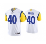 Men's Los Angeles Rams #40 Von Miller 2021 White Vapor Untouchable Limited Stitched Football Jersey