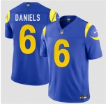 Men's Los Angeles Rams #6 CJ Daniels Royal 2026 Draft F.U.S.E. Vapor Limited Football Stitched Jersey