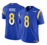 Men's Los Angeles Rams #8 Jared Verse Blue 2024 Draft F.U.S.E. Vapor Untouchable Football Stitched Jersey