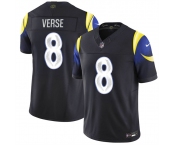 Men's Los Angeles Rams #8 Jared Verse midnight blue 2025 F.U.S.E. “Rivalries” Vapor Limited Football Stitched Jersey