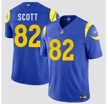 Men's Los Angeles Rams #82 Tyler Scott Royal 2026 F.U.S.E. Vapor Limited Football Stitched Jersey