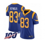 Men's Los Angeles Rams #83 Josh Reynolds Royal Blue Alternate Vapor Untouchable Limited Player 100th Season Football Jersey
