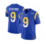 Men's Los Angeles Rams #9 Matthew Stafford Blue 2023 F.U.S.E. With 4-Star C Patch Vapor Untouchable Limited Football Stitched Jersey
