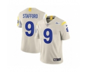 Men's Los Angeles Rams #9 Matthew Stafford Bone Stitched Football Limited Jersey