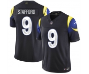 Men's Los Angeles Rams #9 Matthew Stafford midnight blue 2025 F.U.S.E. “Rivalries” Vapor Limited Football Stitched Jersey